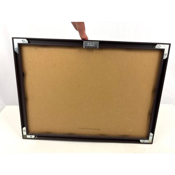 Vintage White Flower in Snow Print Matted and Framed Wall Decor Art - Picture 5 of 10